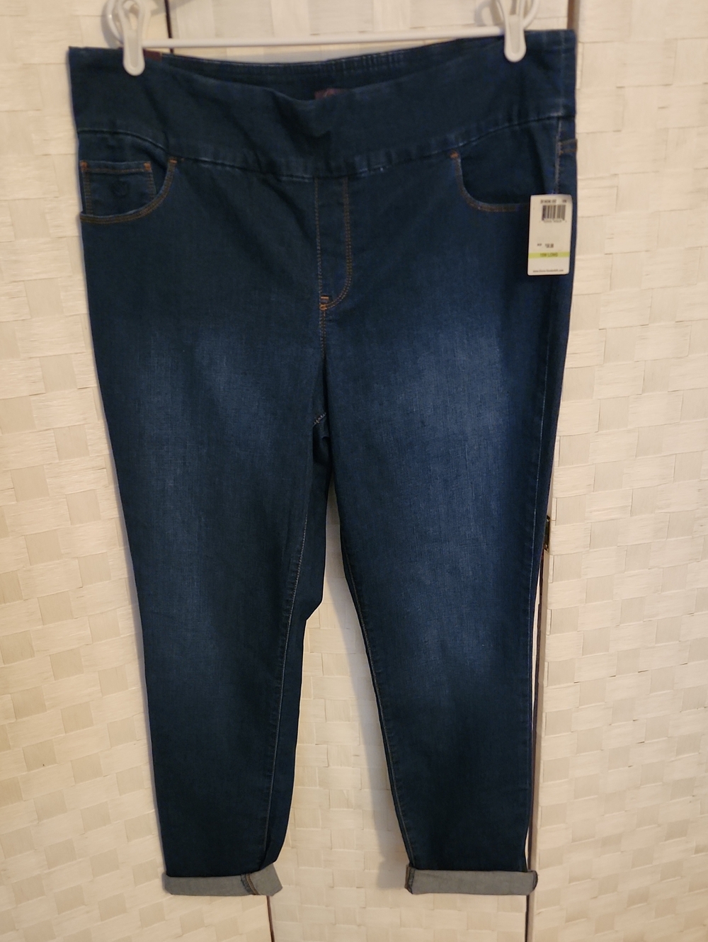 Gloria Vanderbilt Amanda Pullon Stetch JEANS SZ 18W Long